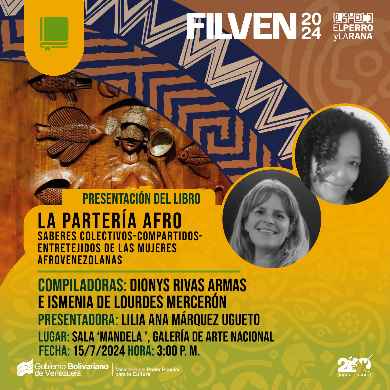 Presentan libro “La Partería Afro»: Saberes colectivos-compartidos-entretejidos de las mujeres afrovenezolanas” en FILVEN 2024